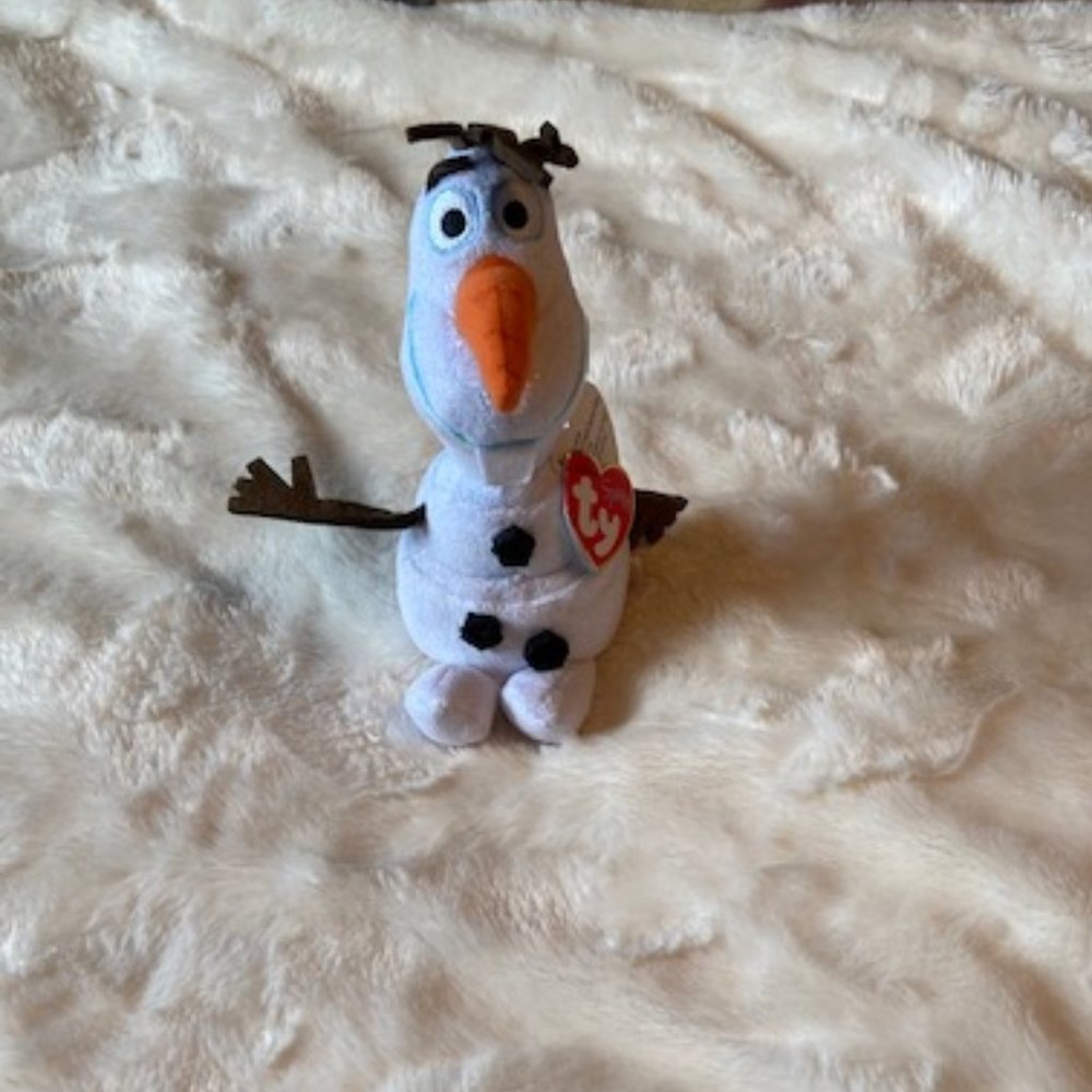 Ty Beanie Baby Olaf from Frozen Plush 6" Disney Stuffed Animal with Tags